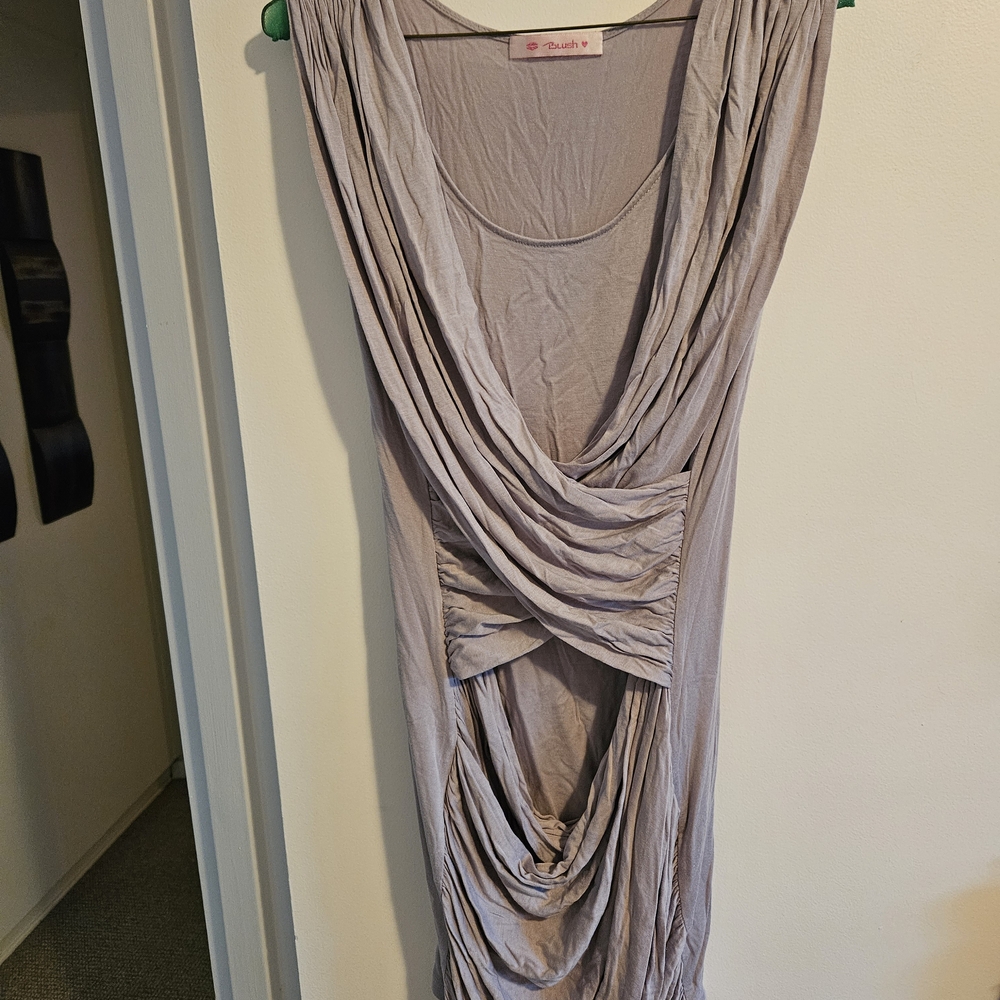 Gray Sleeveless Dress